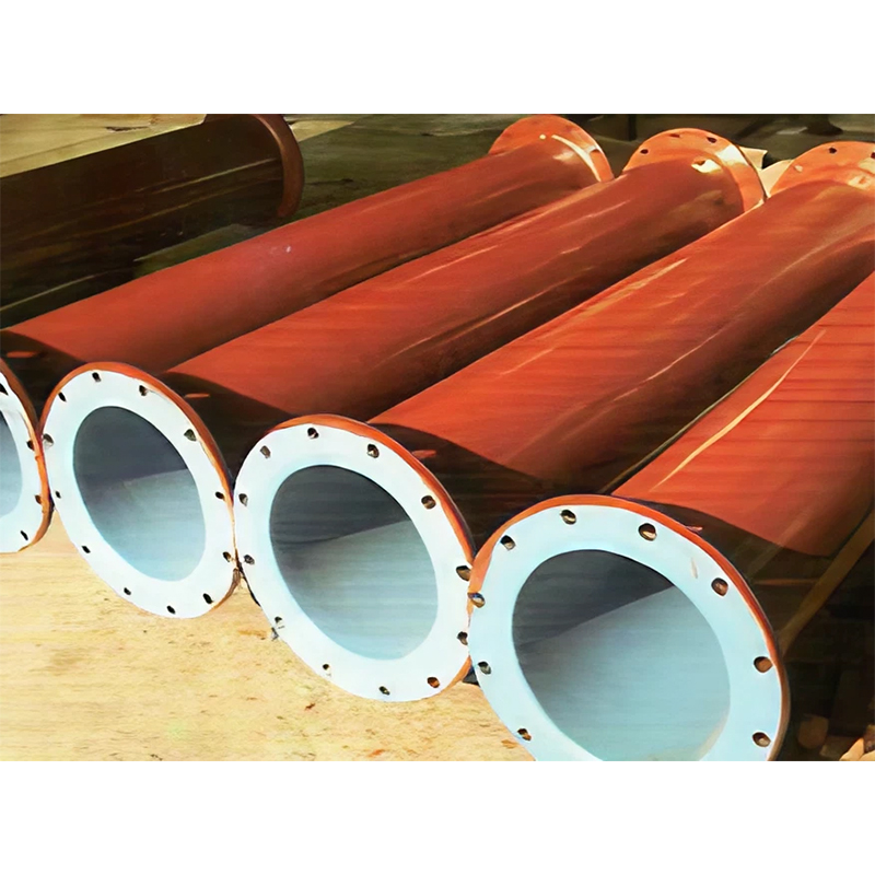 How does the friction coefficient of the inner wall of PTFE lined pipe affect fluid transportation efficiency?