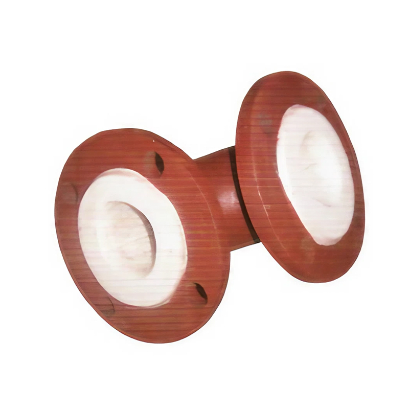 What is the effect of the coefficient of friction of the inner wall of a PTFE lined pipe on the fluid?